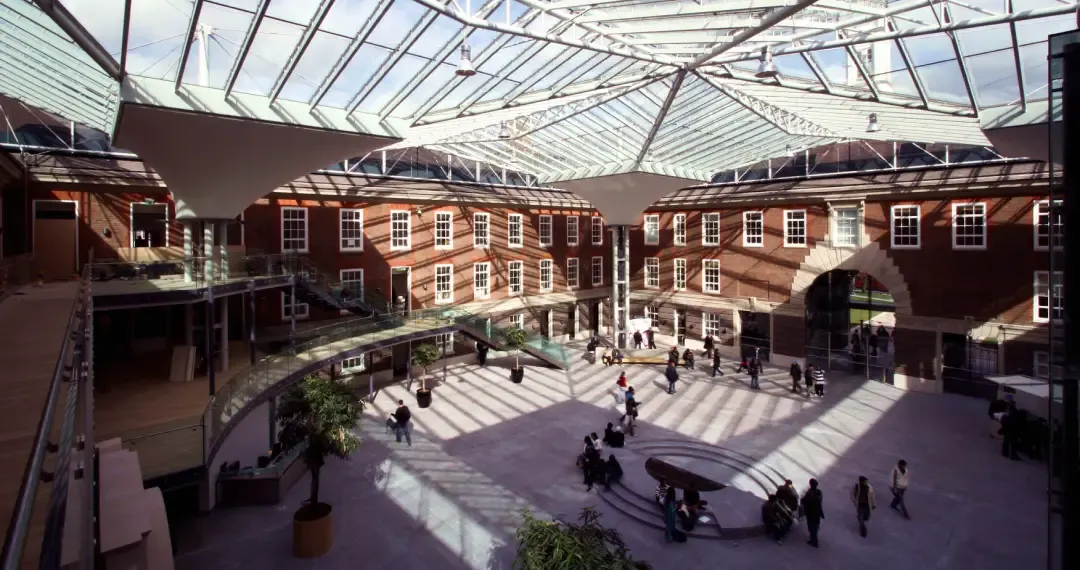 The Quad is a magnificent social space under a stunning glazed roof, a place to relax and meet friends