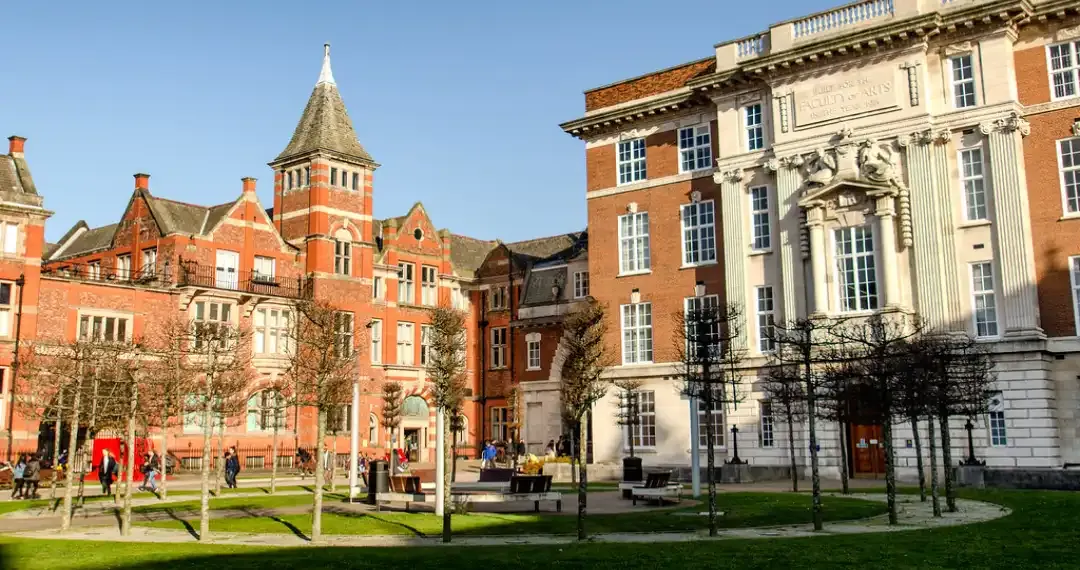 The Quadrangle, surrounded by several important university buildings, offering a central space for students