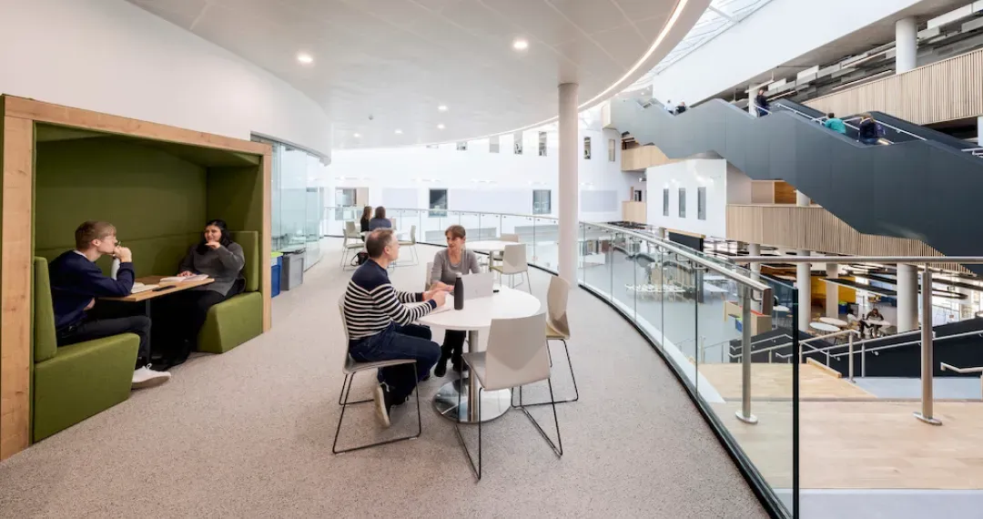 The Wave Lounge providing a relaxed environment for socializing, studying, and informal meetings