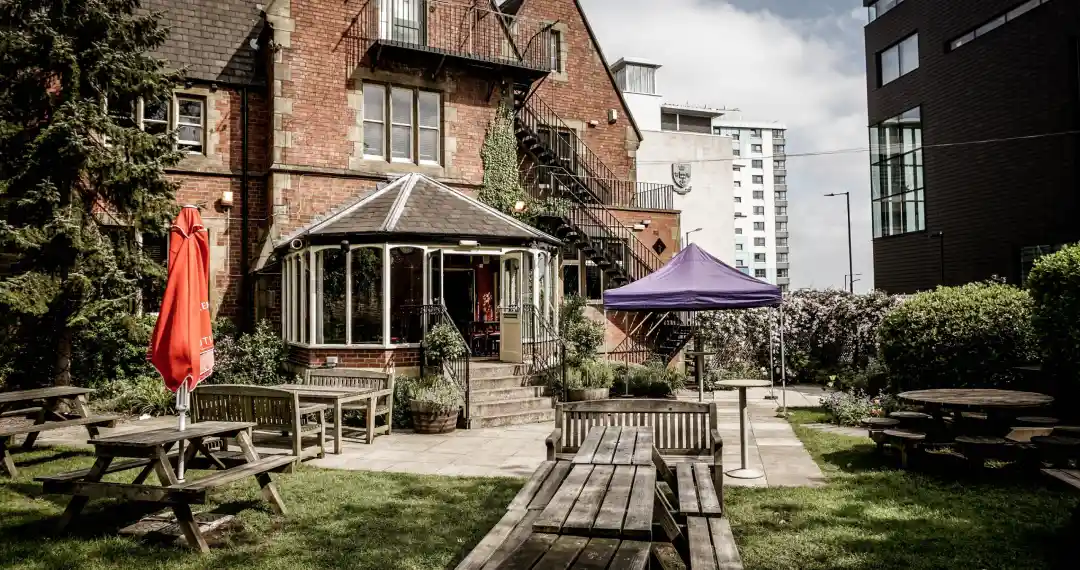 The University Arms offers a range of food and drink options, including a menu of pub classics