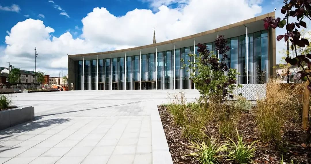 University Square multi-use space for informal gatherings, university events, and community activities