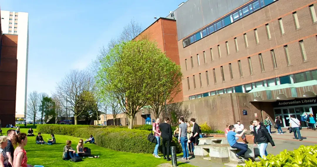 Andersonian Library known for its extensive resources and modern facilities, supporting students, faculty, and researchers