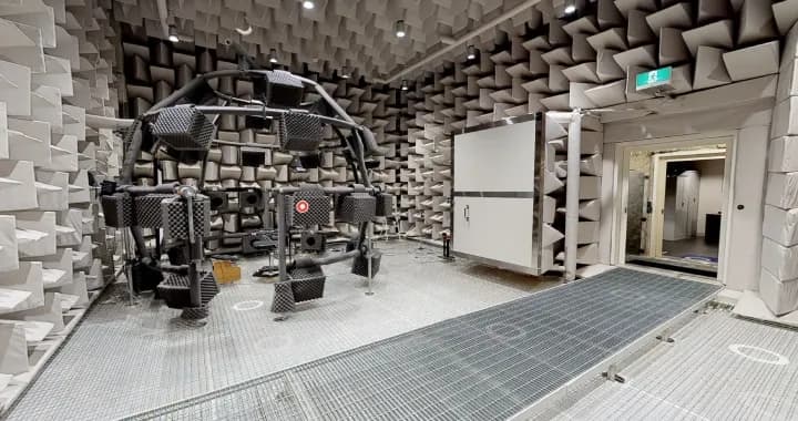 Anechoic Chamber, a speciallu designed ‘echo chambers’ in the Australian Hearing Hub