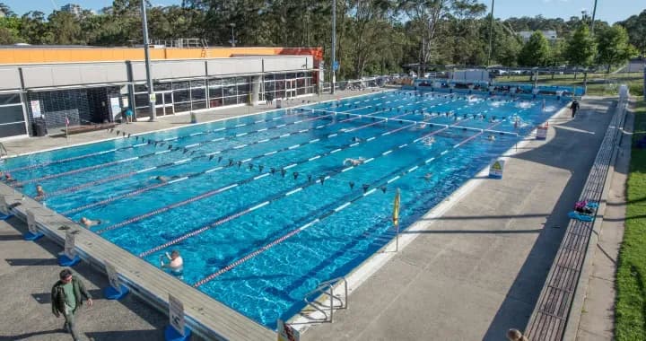 One of the swimming pools in the Sport and Aquatic Centre
