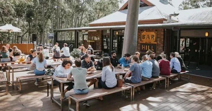 Easily the centre of entertainment at Callaghan Campus, Bar on the Hill