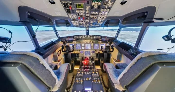 A CASA-certified Boeing 373 Next Generation flight simulator, latest technologies flying simulation