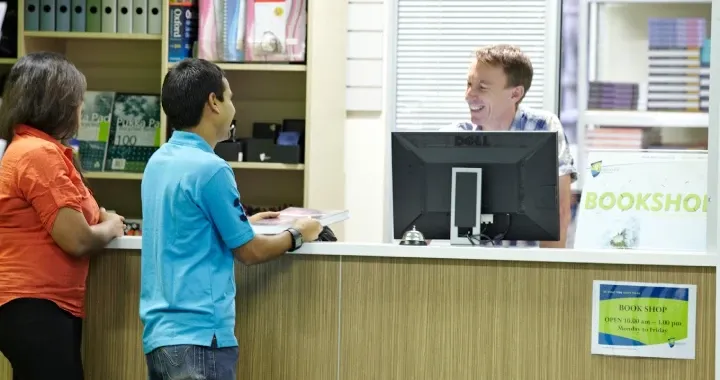 CQU Melbourne Bookstore Reception