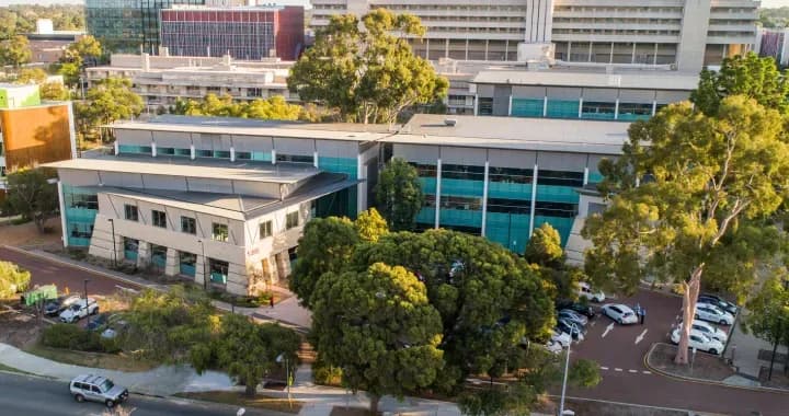 Aerial view of the UWA Health Campus