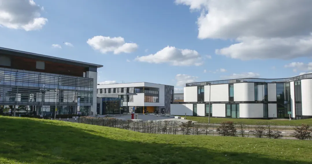 The different buildings in de Havilland campus that houses the Business School, Law School, and School of Education.