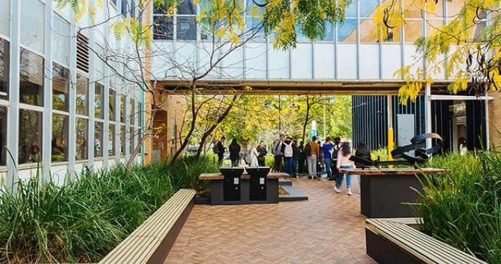 Campus walkway