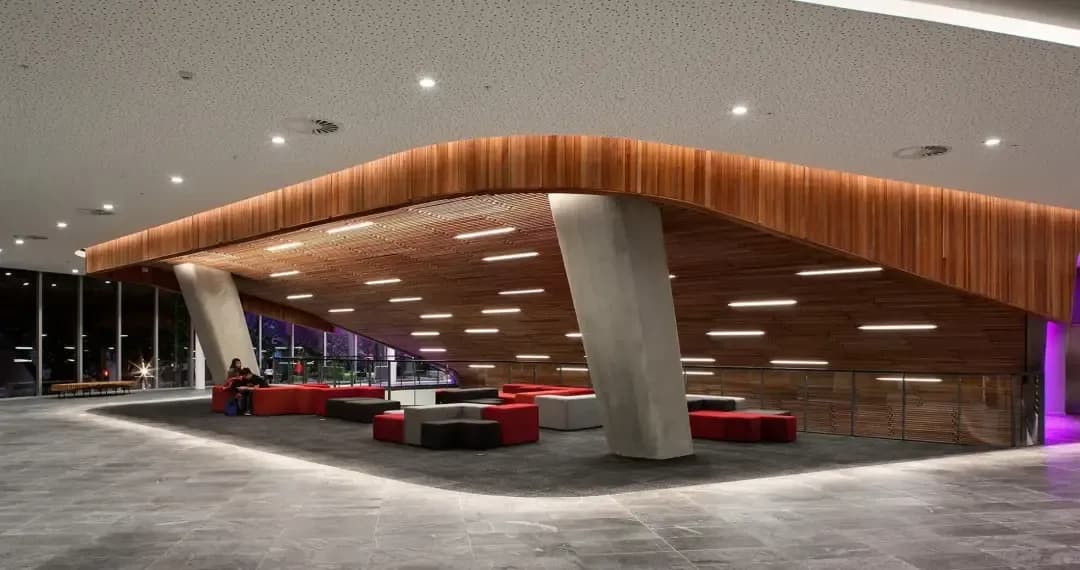 Student Lounges, almost all buildings have lounge-spaces to relax, socialize, eat, rest between classes