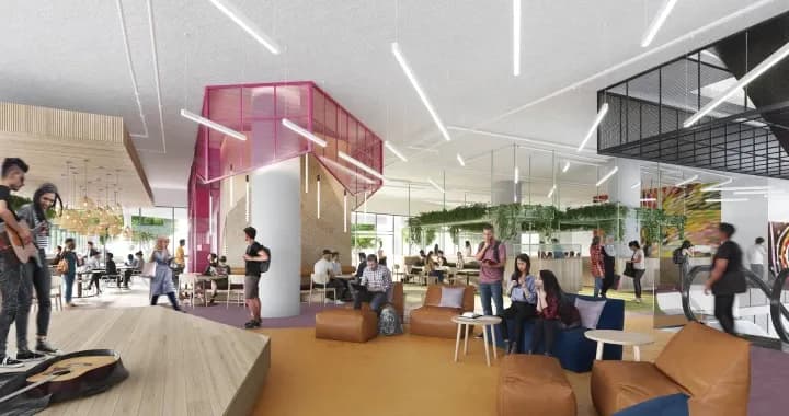 Provide extensive informal learning and social spaces for students and social and collaborative spaces