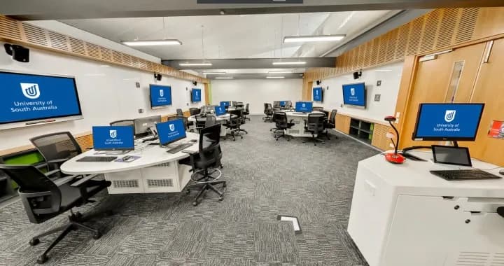 Collaborative Teaching Spaces (CTS) allow for completely flexible use of the technology within a room