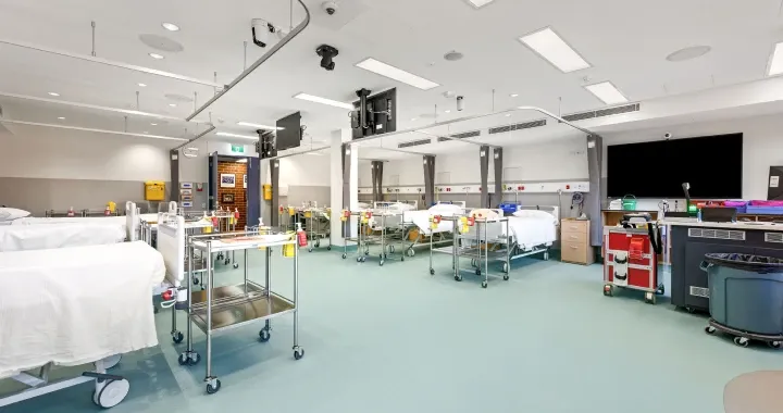Space has provided greater utilisation of the space and a state-of-the art nursing clinical skills labs (32 beds in total)