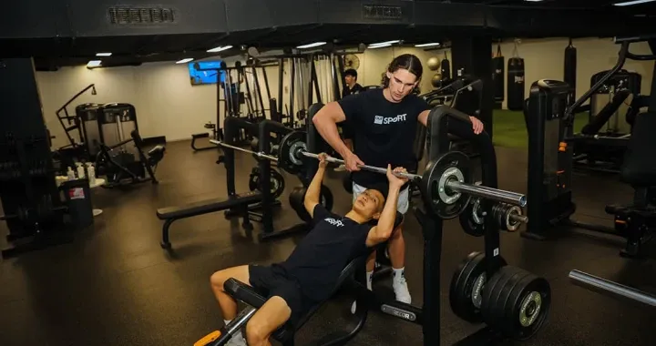 Gym houses a range of equipment including free weights and variety of cardio based machines