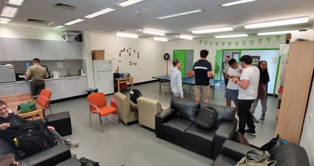 Green room - student’s area to relax and play games