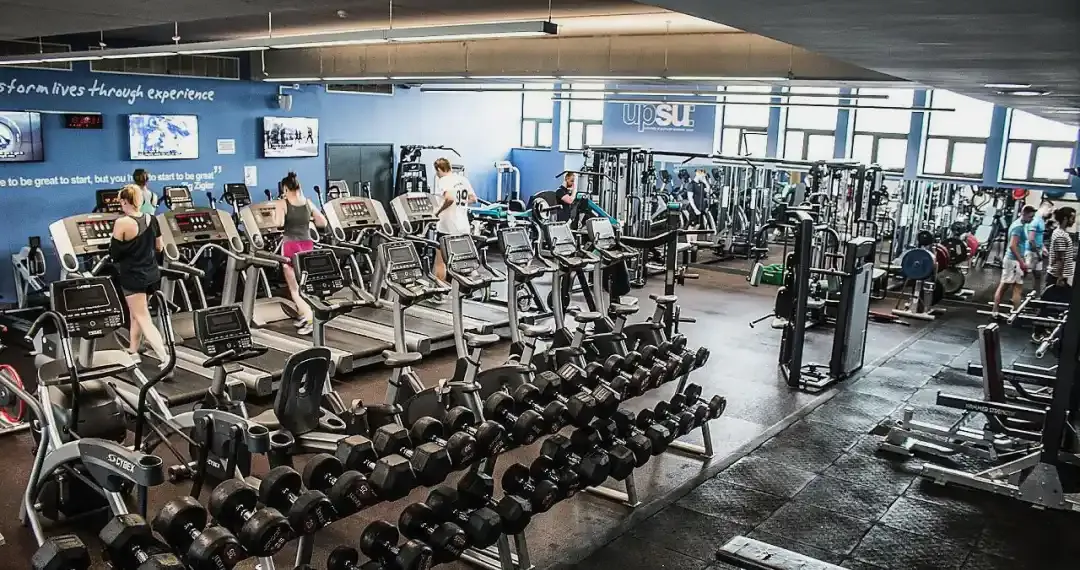 UPSU Fitness Suite on-campus fitness center, providing a convenient space for students to focus on health and wellness