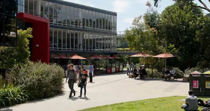 Outside of Hargrave-Andrew Library