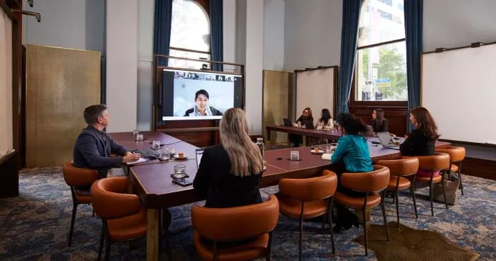 Heritage room integrates virtual meetings