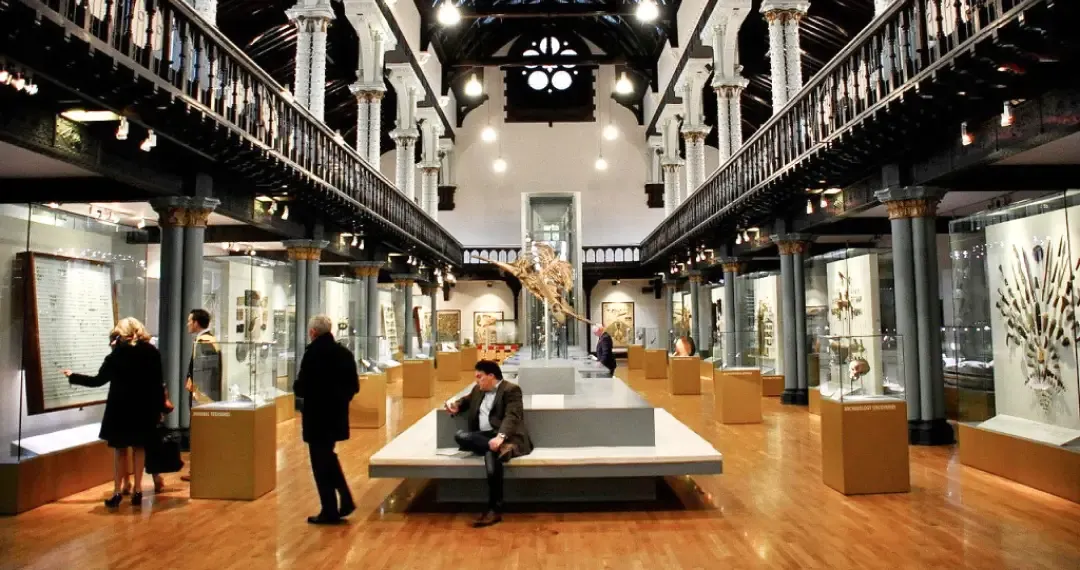 Hunterian Museum founded in 1807, houses art, archaeology, palaeontology, zoology, and medical history collections