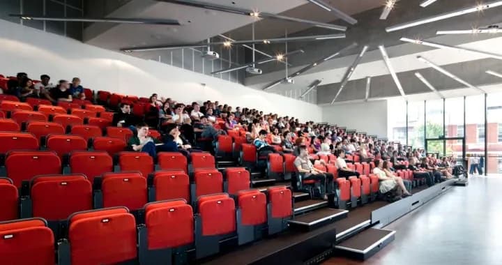 A 350-seat lecture theatre 24-hours open laboratory Tutorial room Lecture hall