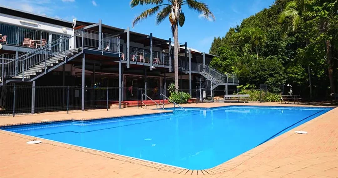 The pool complex can hold up to 40 people with 17 meters long and 7 meters wide