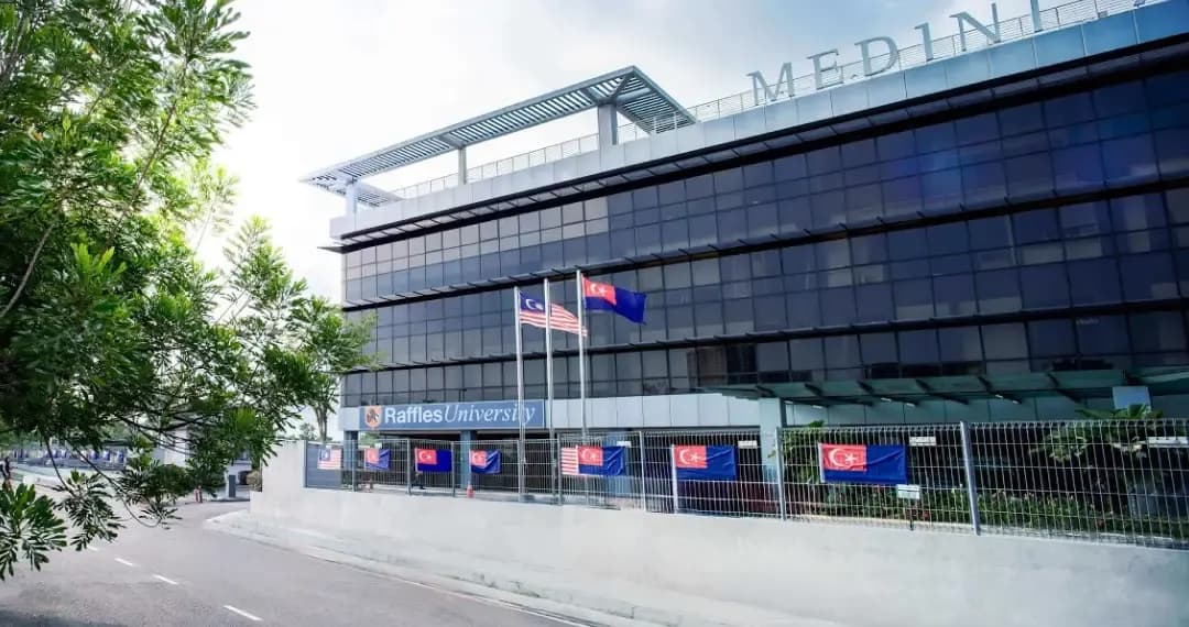Raffles University a modern educational and commercial hub with other local and foreign