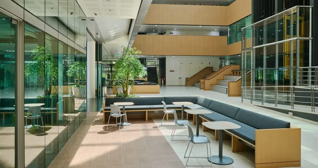 Recreation Area offers a few spaces where students can relax, socialize, and participate in activities