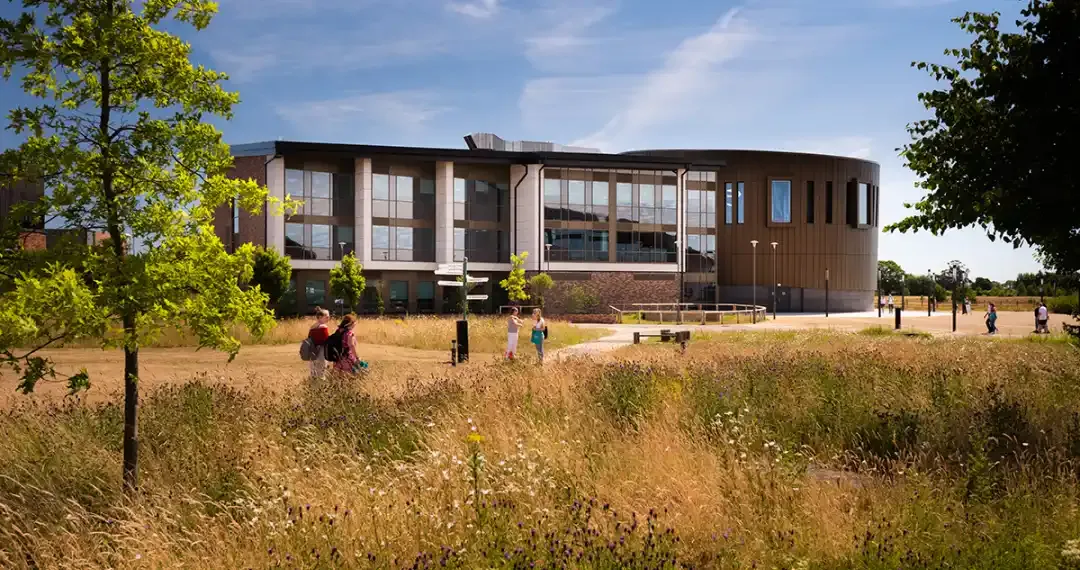 The Piazza Building is a modern and vibrant facility as a hub for both academic and social activities