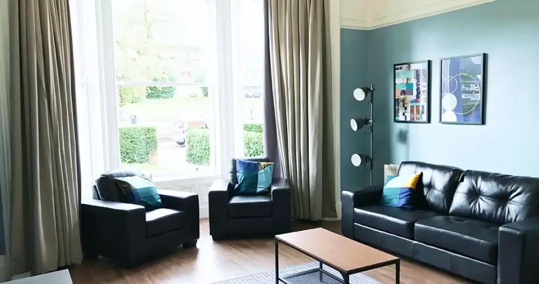 The shared common room is a great place to relax with your housemates after class