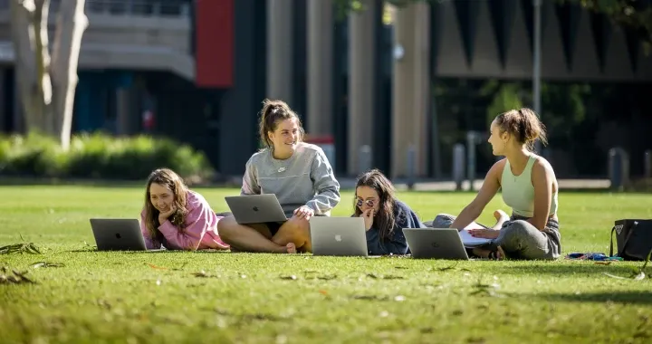 Student usually use simpson lawn to hang out with friends and take a break before heading to another class