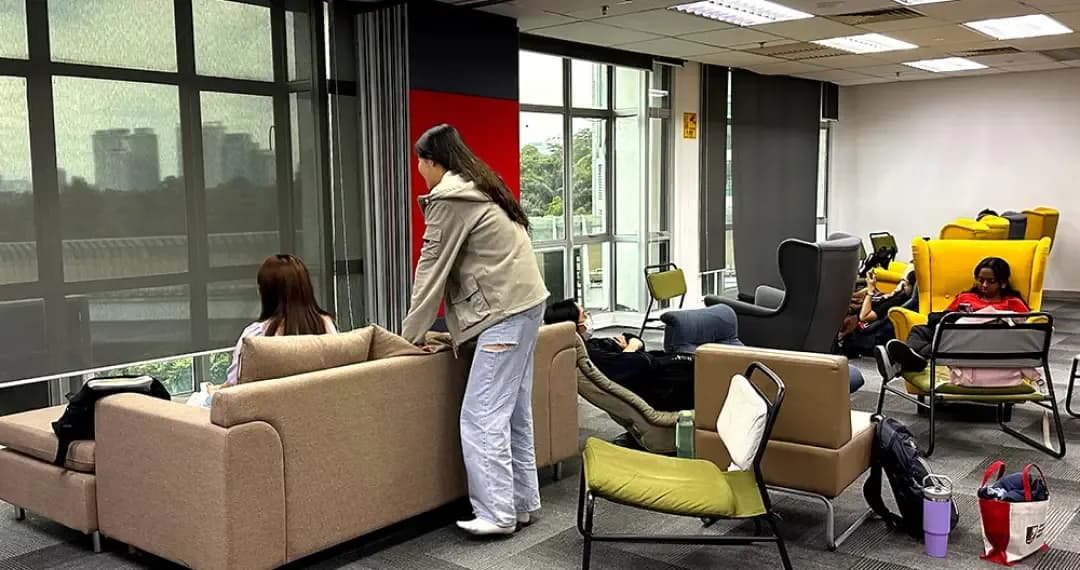 Sky Lounge is for focused study or casual hangouts, we have got a spot that is just right for you