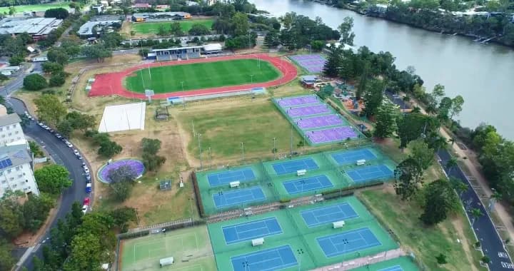 Aerial view of UQ Sport facilities