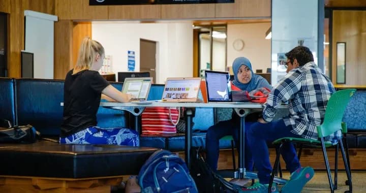 Students can study and socialise in the Herston Student Hub