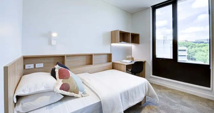 One of the rooms in Central Courtyard Accommodation