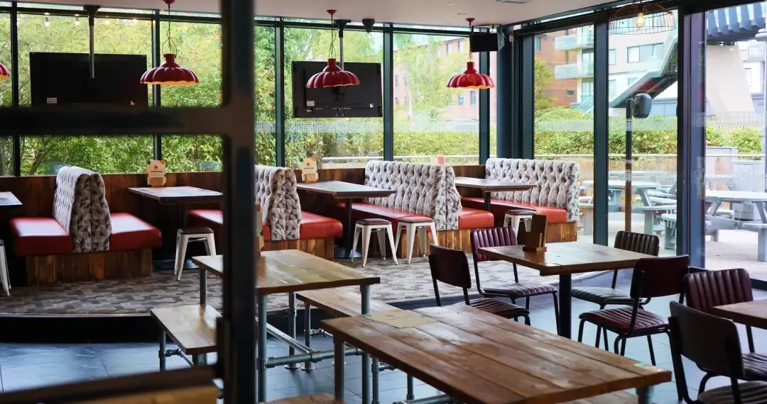 Tower Bar offers a relaxed, pub-style atmosphere to enjoy food and drinks