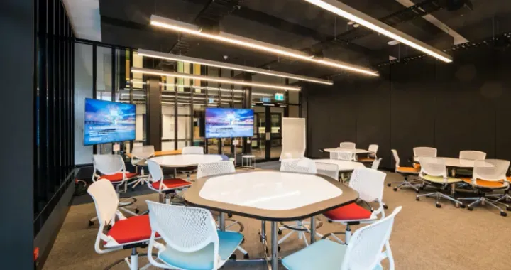 Open space Tutorial Room with teleconferencing facilities