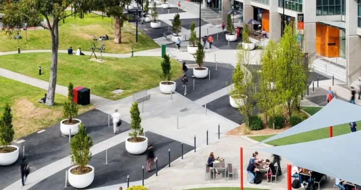 The heart of the Hawthorn Campus of Swinburne University