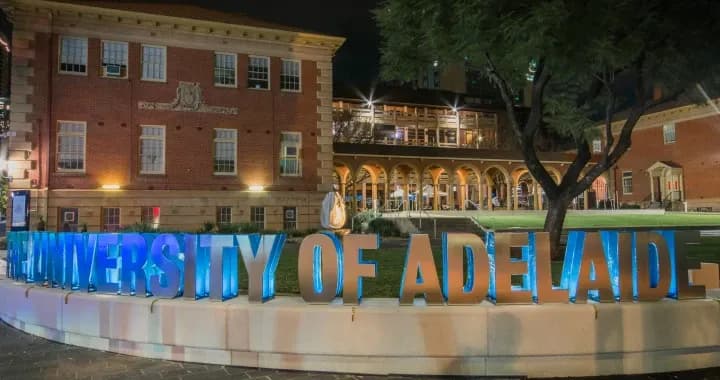 University of Adelaide sign on Western Drive