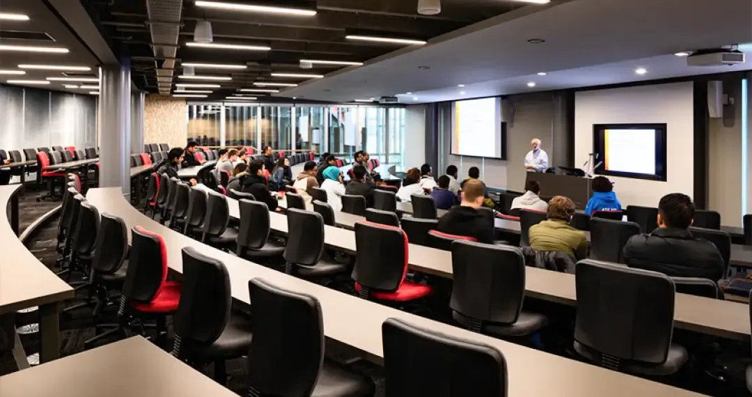 WZ main lecture theatres in the building, implying capacity and AV / technical equipment suitable for big classes